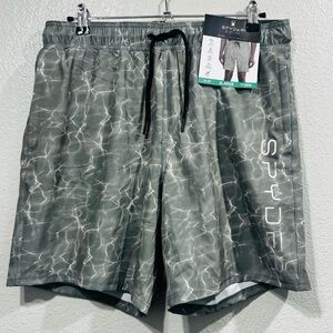 Spyder Gray Board Shorts with Camouflage Pattern